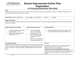 Reading Action Plan