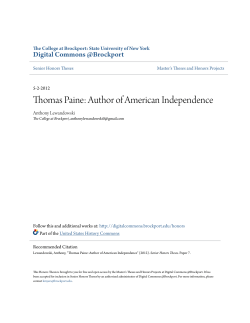 Thomas Paine: Author of American Independence