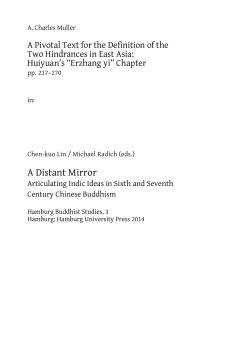 A Distant Mirror. Articulating Indic Ideas in Sixth and