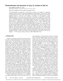 Photochemistry and dynamics of C6H6&ndash;O2 clusters at 226 nm