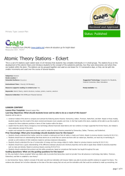 Atomic Theory Stations - Eckert