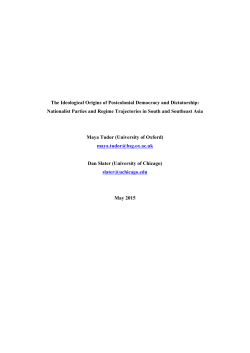 Ideological Origins of Dictatorship and Democracy in the