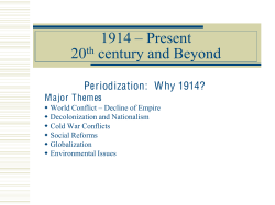 APWH Unit 5 Powerpoint Review