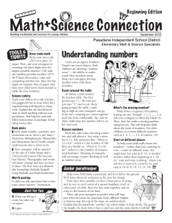 Understanding numbers