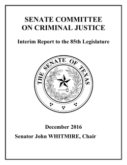 senate committee on criminal justice