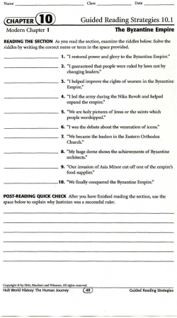 (CHAPTER yj O/ Guided Reading Strategies 10.1