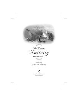 A Classic Nativity Devotional