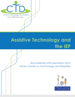 Assistive Technology and the IEP
