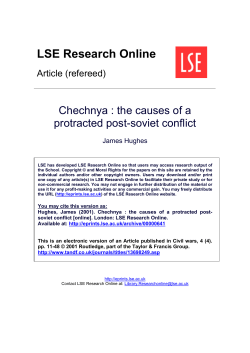 Chechnya: Understanding the Causes