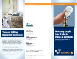 The new lighting legislation made easy.