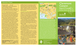 Claremont Canyon - East Bay Regional Park District