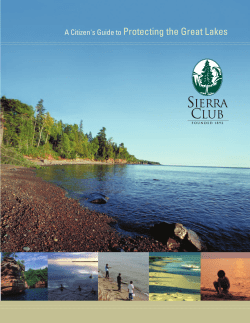 A Citizen`s Guide to Protecting the Great Lakes