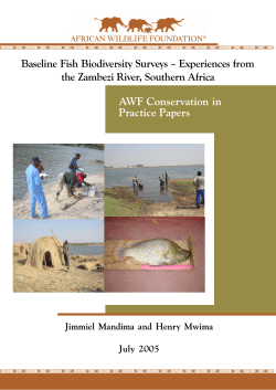 Baseline Fish Biodiversity Surveys