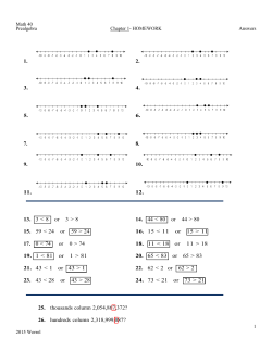 Chapter 1 Answers