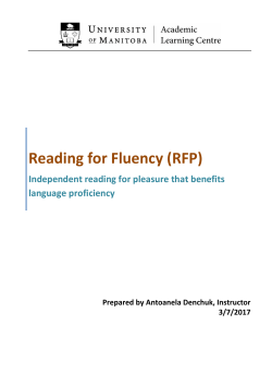 Reading for Fluency (RFP)
