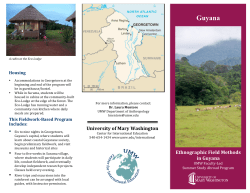 Guyana - Center for International Education