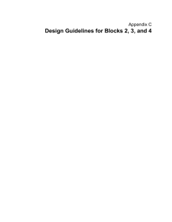 Design Guidelines for Blocks 2, 3, and 4