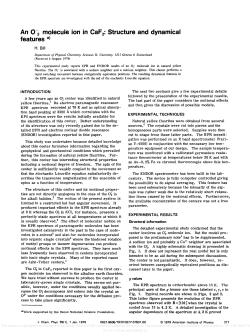 An O2 molecule ion in CaF 2: Structure and dynamical features a)