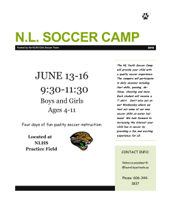 N.L. SOCCER CAMP - Laurel County Schools