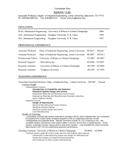 Curriculum Vitae - College of Engineering