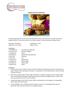 Double Peanut Granola Bars