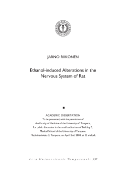 Ethanol,induced Alterations in the Nervous System of Rat