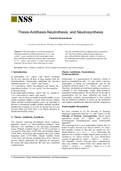 Thesis-Antithesis-Neutrothesis, and Neutrosynthesis