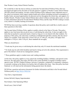 Wellness Policy - Washoe County School District