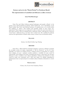 Science and art in the &ldquo;Dutch Period&rdquo; in Northeast Brazil