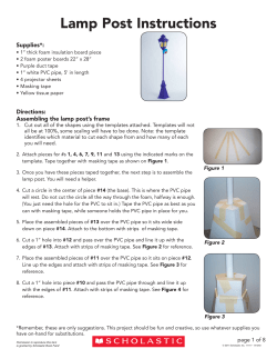 Lamp Post Instructions