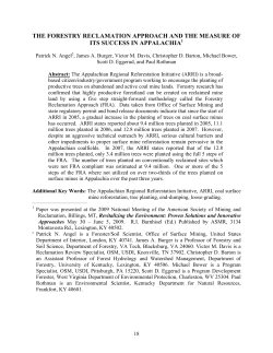 Appalachian Regional Reforestation Initiative