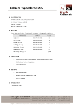 Calcium Hypochlorite 65%