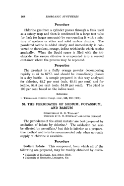 Periodates from Inorganic Synthesis - Volume 1