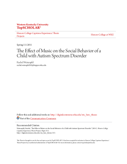 The Effect of Music on the Social Behavior of a