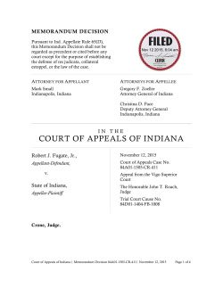 Robert J. Fugate, Jr. v. State of Indiana