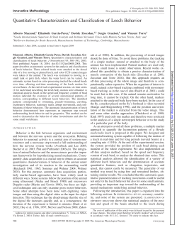 Quantitative Characterization and Classification of Leech Behavior