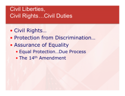 Civil Liberties, Civil Rights&hellip;Civil Duties
