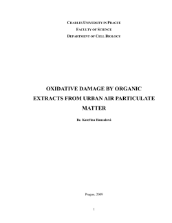 oxidative damage by organic extracts from urban air particulate matter