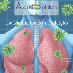 The Natural Reality of Allergies - A2ndOpinion by Natural Health, Inc.