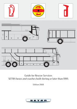 Guide for Rescue Services SETRA buses and coaches built during