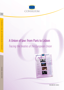 A Union of law: from Paris to Lisbon