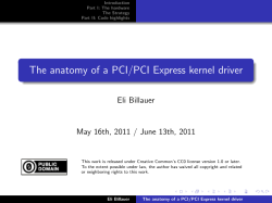 The anatomy of a PCI/PCI Express kernel driver