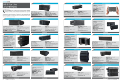 Mini-Size Line Array Systems