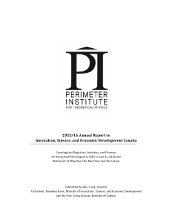 Full Report - Perimeter Institute