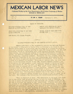 mexican labor news - PALMM Digital Collections