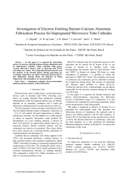 Investigation of Electron Emitting Barium-Calcium