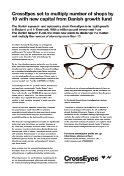 CrossEyes set to multiply number of shops by 10 with new capital