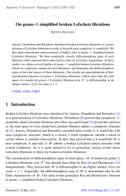 On genus--1 simplified broken Lefschetz fibrations