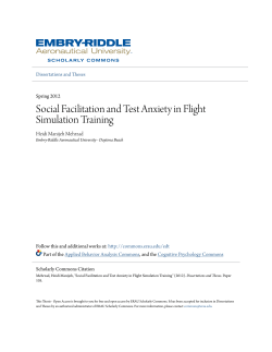 Social Facilitation and Test Anxiety in Flight Simulation Training