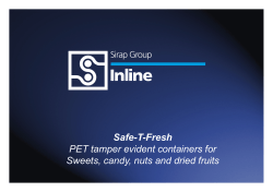 Safe-T-Fresh PET tamper evident containers for Sweets, candy, nuts